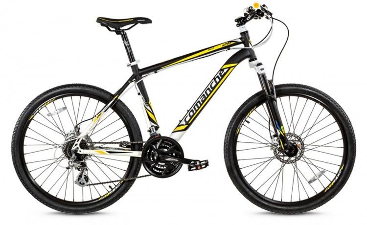 Велосипед COMANCHE Niagara Comp 26 (2016), рама 19", черный/белый/желтый