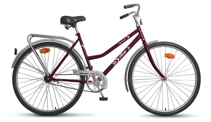 Велосипед AIST Classic Lady 28 (2017), рама 20", бордовый