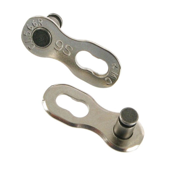 Замок цепи спортивной KMC CL566 R-NP 9к silver