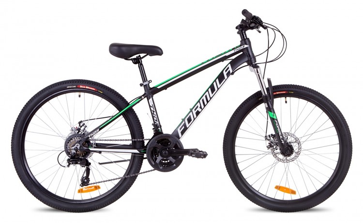 Велосипед FORMULA Thor 2.0 DD 26 (2019), рама 14", черный/зеленый