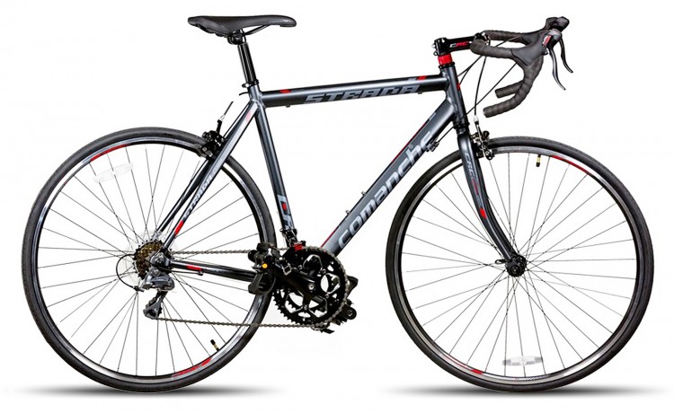Велосипед COMANCHE Strada Comp 28" (2017), рама 54см, серый